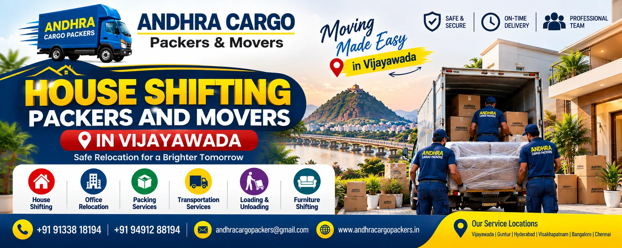 Read more about the article house shifting packers and movers vijayawada