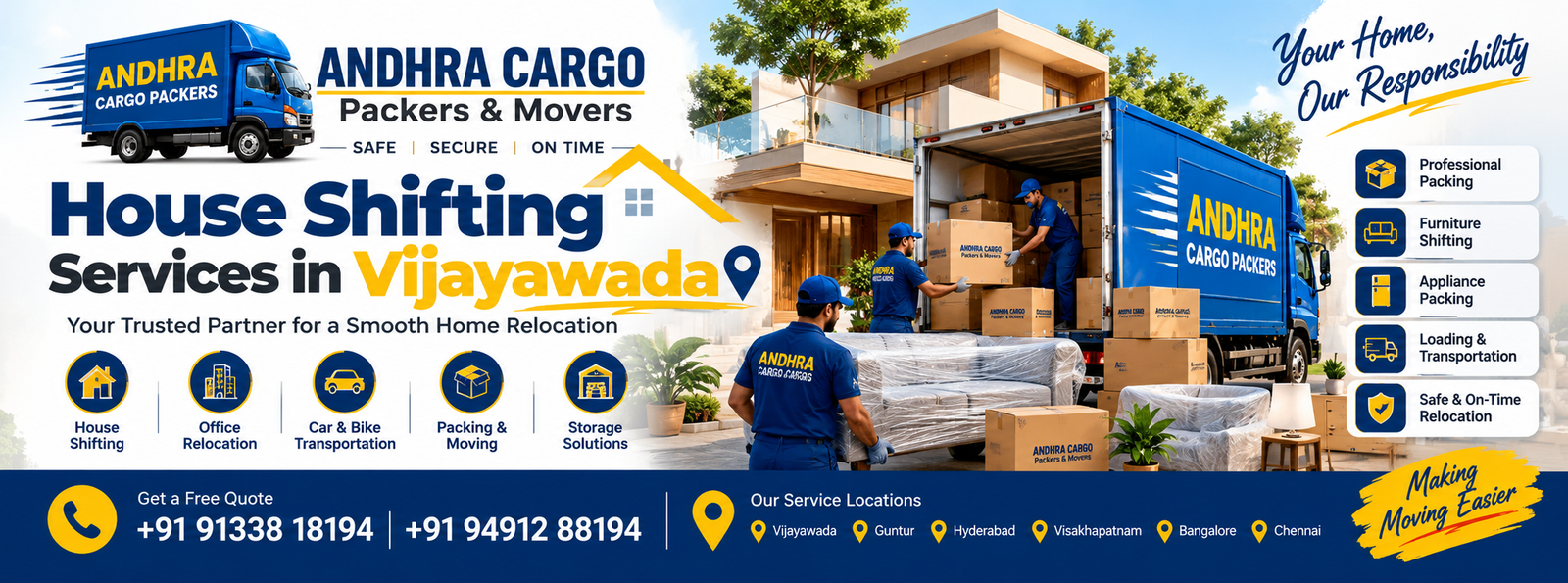 Read more about the article House Shifting Services in Vijayawada | Andhra Cargo