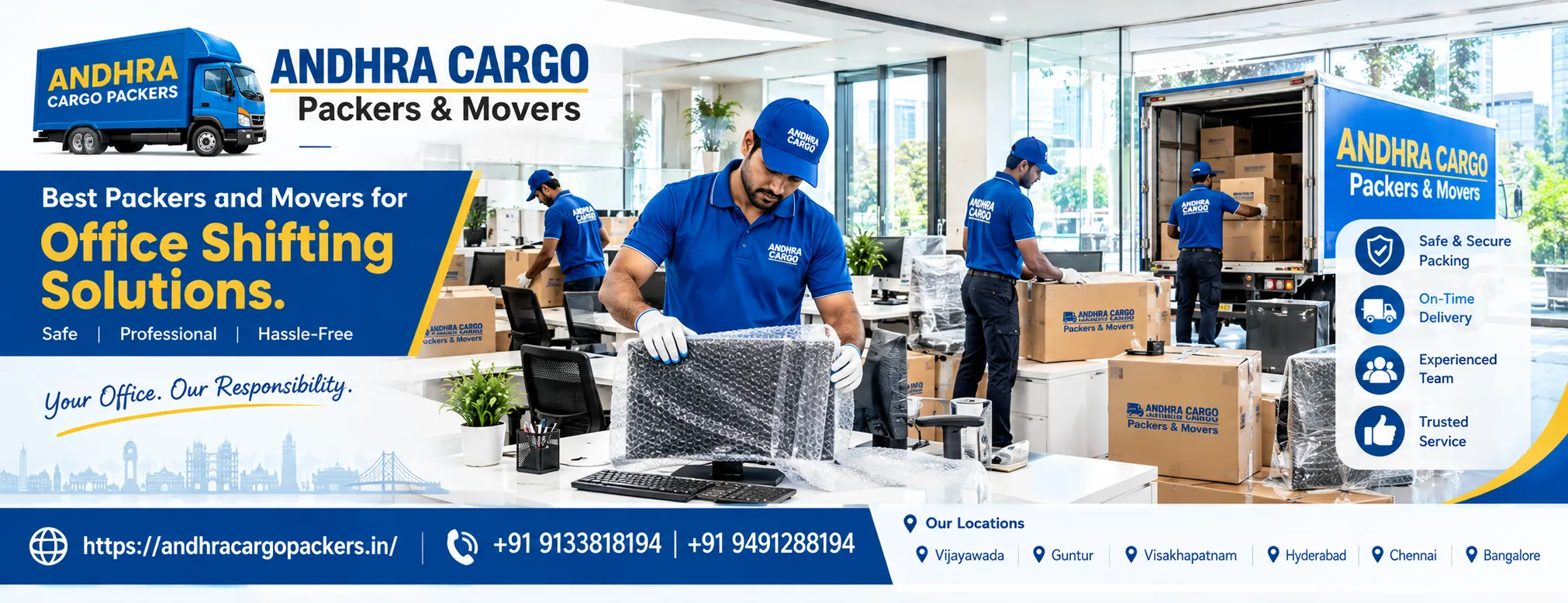 Best Packers and Movers for Office Shifting Solutions