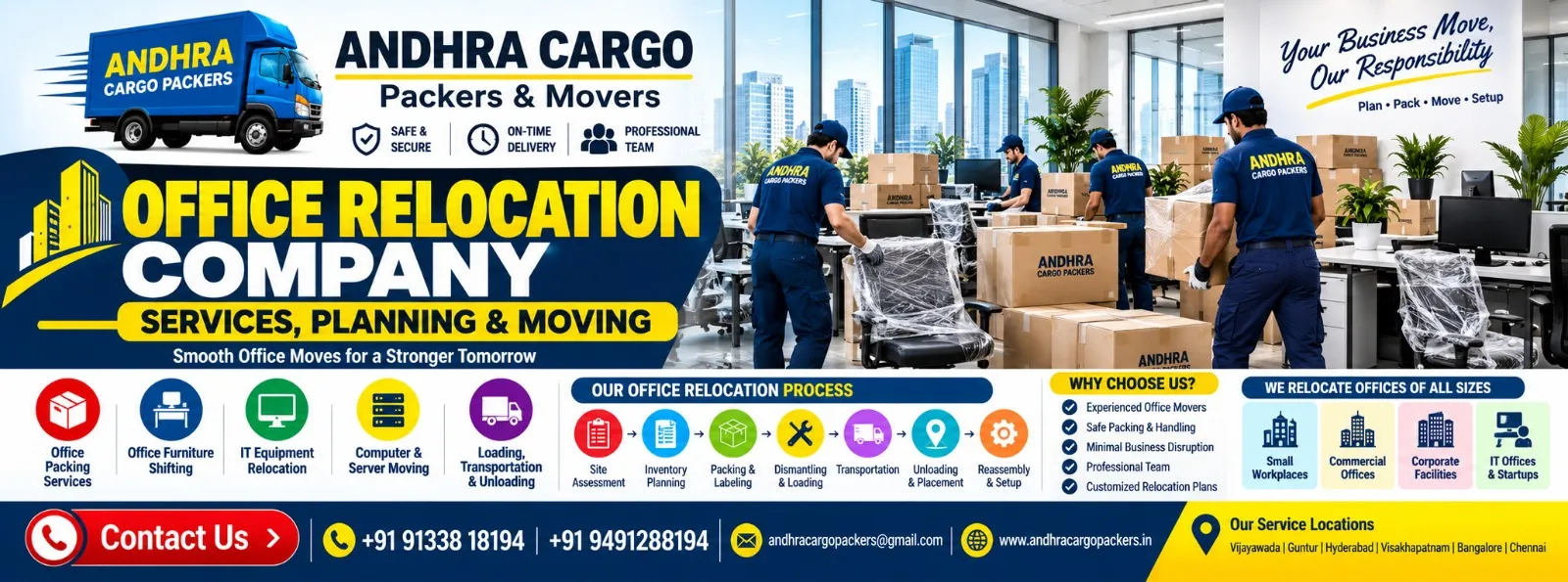 Read more about the article Office Shifting Packers and Movers: Packing to Relocation